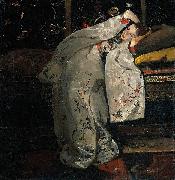 George Hendrik Breitner Girl in a White Kimono Spain oil painting artist